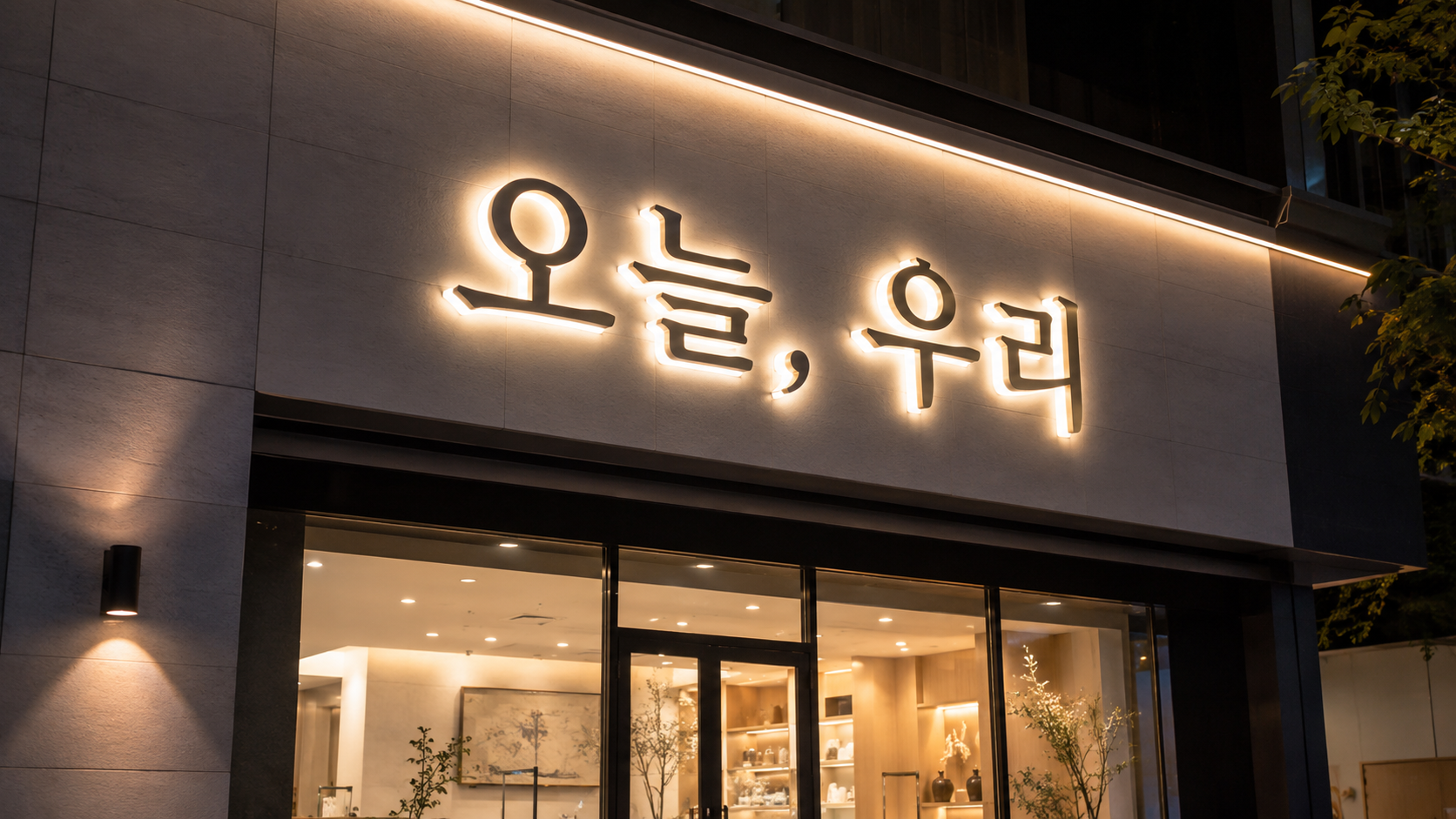 LED 간판 사진