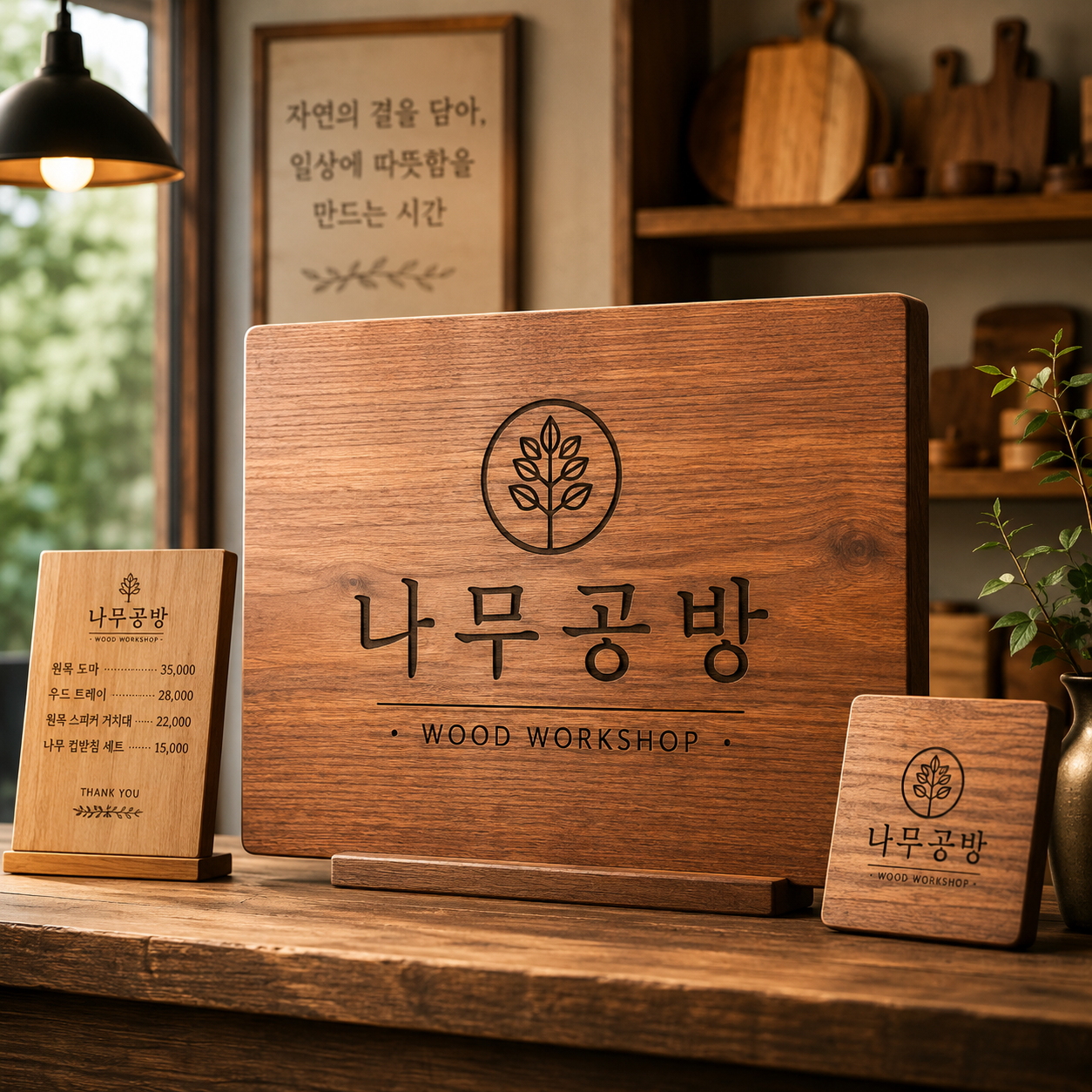 나무현판 대표 제품 사진